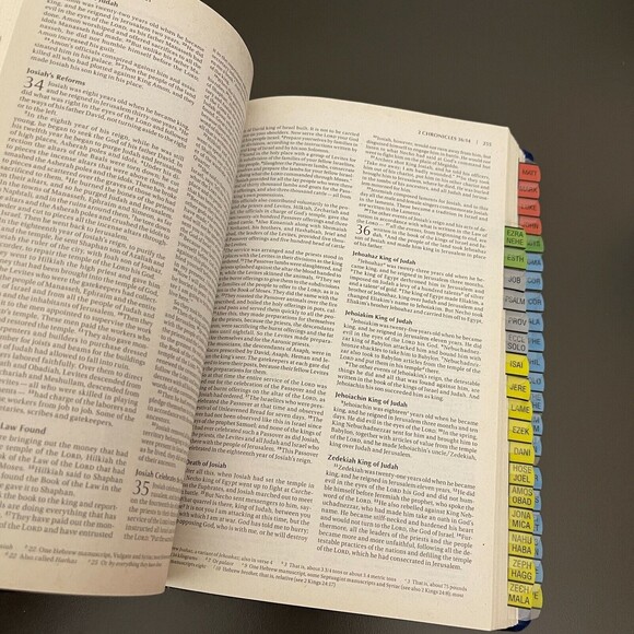 Holy Bible New International Version NIV Zondervan with Chapter Book Marks - Picture 6 of 7